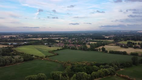 Drone-flying-fast-over-rural-countryside-in-England
