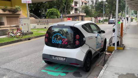 Elektroauto-Sharing-Und-Ladedienste-Für-Elektroautos-In-Singapur