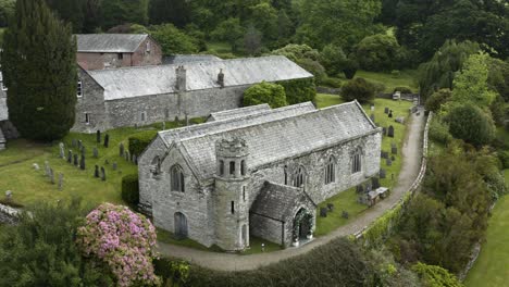 Gebäude-Aus-Stein-Von-Boconnoc-Pfarrkirche---Evangelische-Kirche-In-Cornwall,-England,-Vereinigtes-Königreich