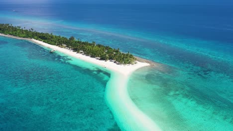 Bajío-De-Playa-Poco-Profunda-Y-Hermosa-Isla-De-Kalanggaman-En-Filipinas