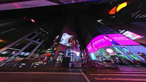Central-Financial-Center-Hong-Kong-nightlife-time-lapse,-neon-and-LED-lights