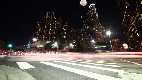 A-time-lapse-of-Downtown-LA-at-night-during-a-full-moon