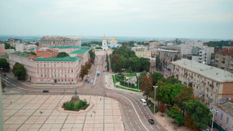 Aerial-view-of--Bohdan-Khmelnytsky-Monument