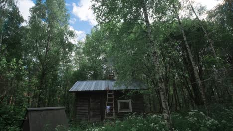 Zeitraffer-Einer-Sauna-In-Freier-Wildbahn-In-Finnland