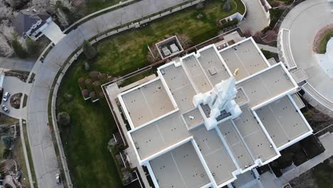 Drone-flies-directly-over-LDS-Temple