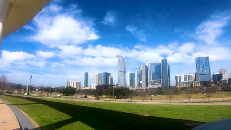 The-ever-changing-Austin-Skyline-from-the-Long-Center-Auditorium-Shores-Seg-1-of-4-Slow-Motion