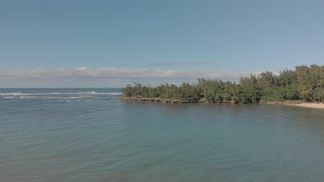 Antena-De-La-Playa-De-Tortugas-De-Hawaii-En-La-Isla-De-Oahu