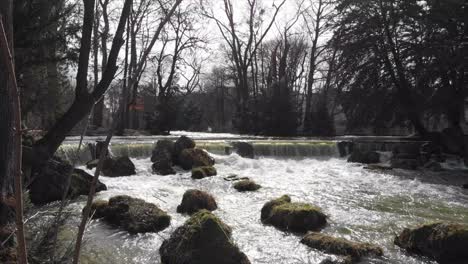 Waterfalls-in-English-Garden-Munich-with-a-drone-DJI-Mavic-Air