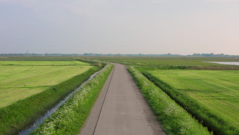 Rural-agriculture-area-during-spring-in-Middelburg,-the-Netherlands
