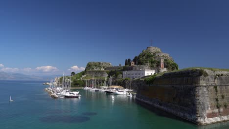 The-Old-Venetian-Fortress-of-Kerkyra,-Corfu-Town