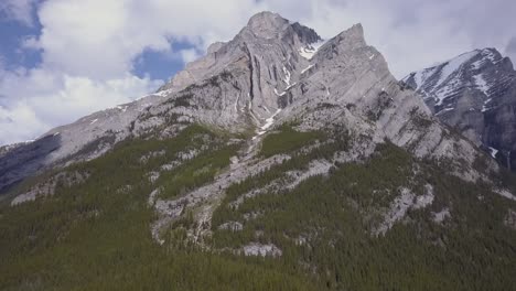 Magestic-aerial-view-of-a-rugged-limestone-peak-with-pronounced-syncline