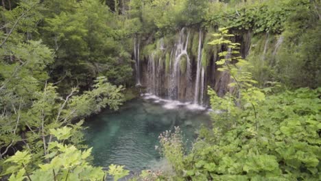 Long-shot-view-of-the-Galovac-Waterfall-in-Plitvice-Lakes-National-Park-Central-Croatia