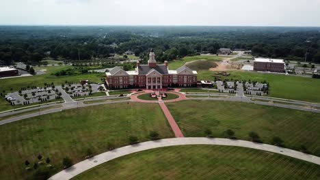 Aerial-flyover-of-Kannapolis-NC-in-Rowan-and-Cabarrus-Counties