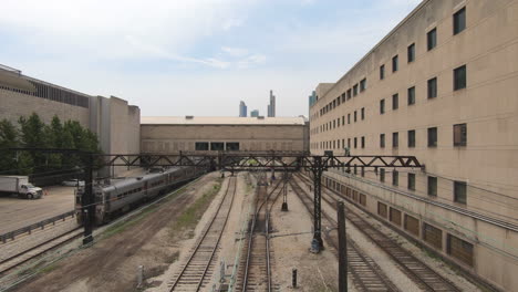 Timelapse,-Motion-Blur,-L-Train,-CTA,-Elevated-Train,-Transportation,-rapid-transit-system,-Chicago,-Illinois,-Usa,-United-States