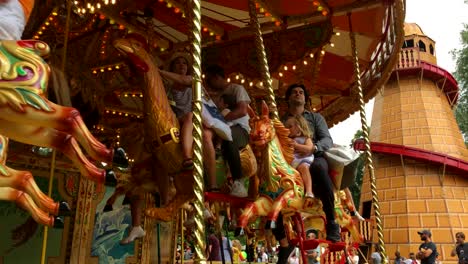 Carousel-and-Helter-Skelter-at-country-fair