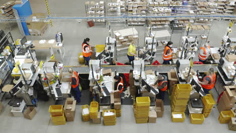 Arbeiter-Beim-Sortieren-Von-Paketen-In-Einer-Internationalen-Vertriebseinrichtung