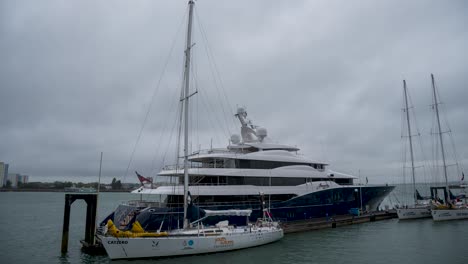 Andrey-Borodin's-Superyacht---Amaryllis-Anchored-at-Gunwharf-Quay
