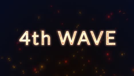 The-fourth-Wave-with-fire-Particles---smooth-modern-and-clean-Title-Text-Intro-Animation-on-black-background-with-fiery-yellow-orange-font