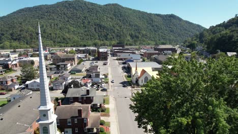 pineville-kentucky-aerial-in-4k,-small-town-america,-small-town-usa,-the-suburbs,-middle-america