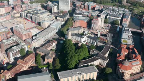 circling-Drone-shot-over-central-Redcliffe-Bristol