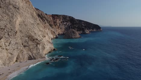 Popular-Porto-Katsiki-beach-with-its-distinctive-azure-blue-waters-and-imposing-cliffs