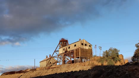 Junction-Mine,-Browns-Shaft-In-Broken-Hill,-NSW,-Australien,-Die-Berühmteste-Bergbaustadt-Der-Welt-Und-Australiens-Erste-Historische-Stadt