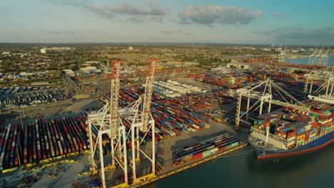 Aerial-view-of-DP-World-Southampton-container-port-for-international-cargo