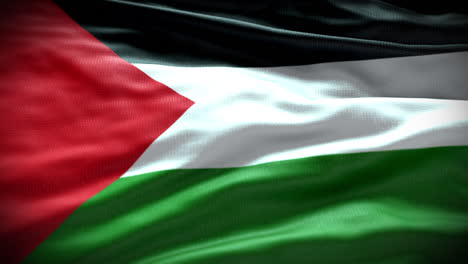 Palestine-flag-video-3d-Palestine-Flag,-3d-Palestine-flag-waving-video