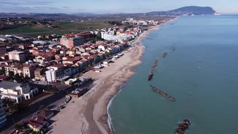 aerial-view-of-an-Italian-coastline-in-the-morning-with-typical-sea-buildings