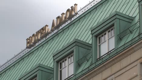 Close-up-of-Hotel-Adlon-at-Paris-Square-in-Berlin,-Germany