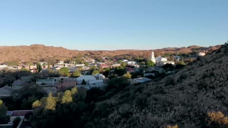 aerial-reveal-shot-of-a-town-colesberg-in-south-africa