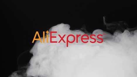 Illustrative-editorial-of-AliExpress-icon-appearing-when-smoke-flies-over