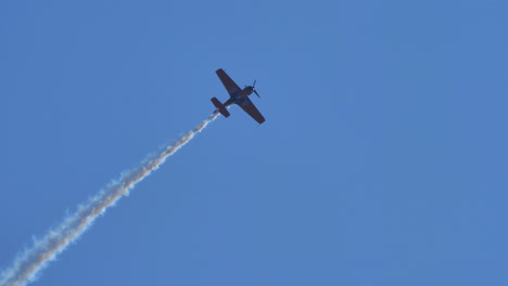 Thiene,-Vicenza,-Italy--October-16th-2021:-an-acrobatic-airplane-flies-up-and-down-in-G-,-G+-and-9G-maneuvering-style