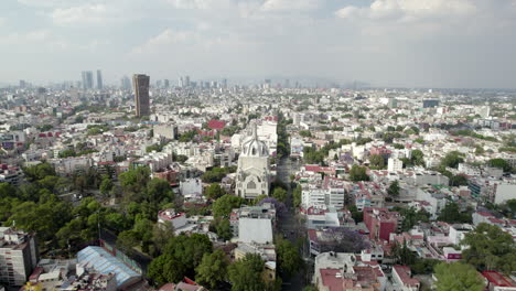 Drohnenaufnahme-Einer-Wohngegend-In-Mexiko-Stadt