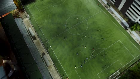 Blick-Auf-Ein-Fußballfeld-Während-Eines-Übungsspiels