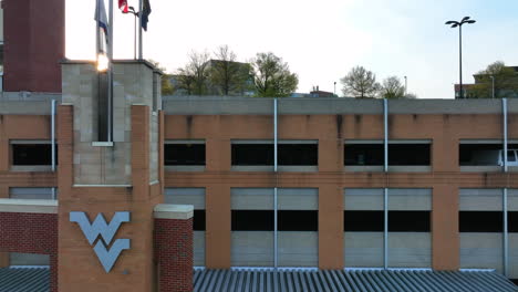 Parking-garage-building-at-West-Virginia-University-campus