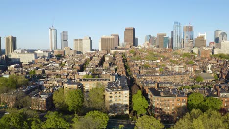 Drone-Flies-Above-Boston's-Back-Bay-Neighborhood-on-Beautiful-Day