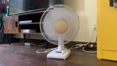 4k-Oscillating-White-Floor-Fan-in-office