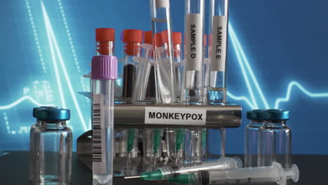 A-frontal-look-on-a-metal-tube-rack-labelled-'monkeypox