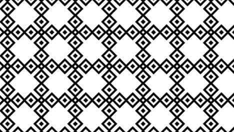 Schwarz-weißes-Lineares-Nahtloses-Geometrisches-Muster-Weiß-Isolierte-Hintergrundfolienanimation