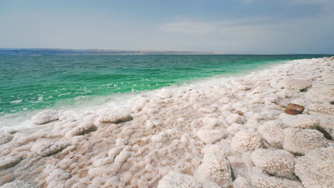 Dead-Sea-salt-in-Jordan,-close-to-the-Israel-border