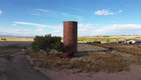 A-shot-over-an-abandoned-silo-next-to-a-Colorado-horse-ranch