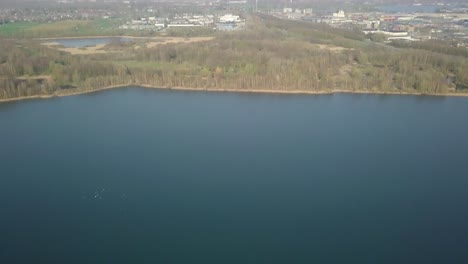 aerial-footage-of-the-lake