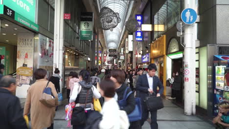 Dotonburi-Osaka-Japan---Circa-People-shopping-in-one-of-the-many-malls