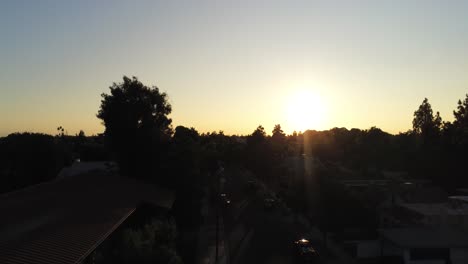 4k-footage-of-drone-shot-and-aerial-view-at-the-church-on-Van-Ness-street-in-sunset-golden-hours