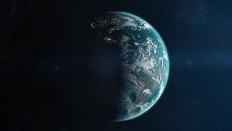 Gran-Nave-Espacial-De-Ciencia-Ficción-Acercándose-Al-Planeta-Tierra