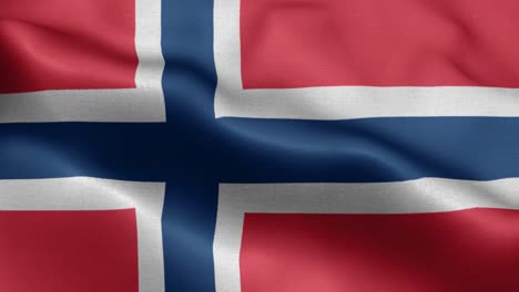 Ondeando-Lazo-4k-Bandera-Nacional-De-Noruega