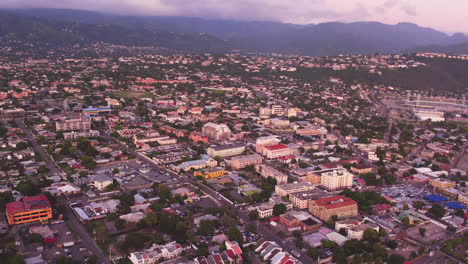 An-aerial-overview-of-Kingston,-Jamaica