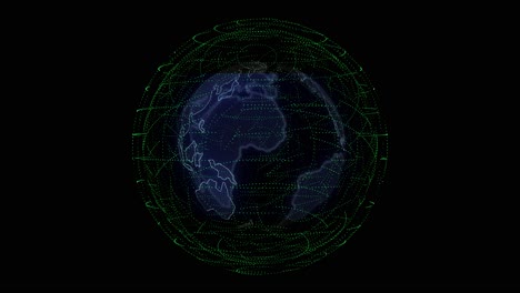 Capas-De-Cuadrícula-De-Red-De-Comunicaciones-Globales-Alrededor-De-La-Tierra-En-órbita-En-Una-Animación-En-Bucle