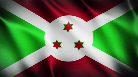 Bandera-De-Burundi-Ondeando-Fondo